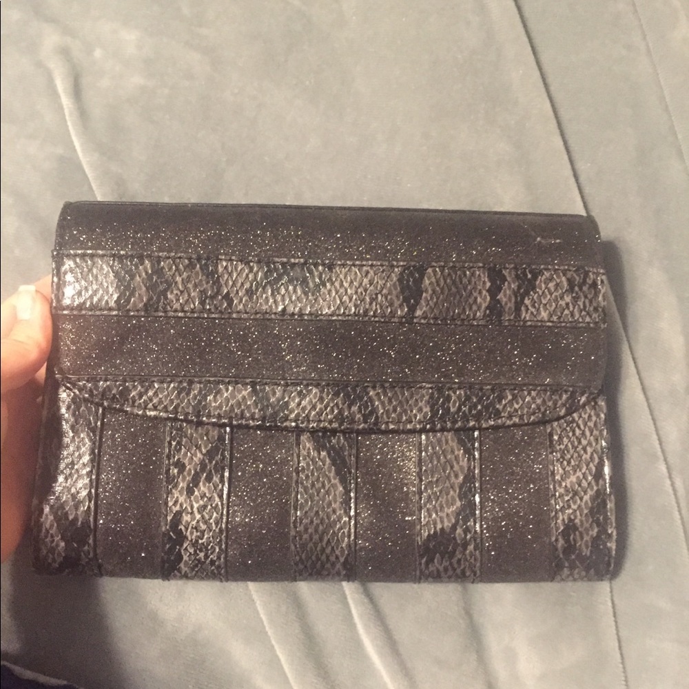 Nine West sparkle/snake skin clutch new w/o tags